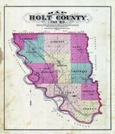 Holt County Outline Map, Holt County 1877